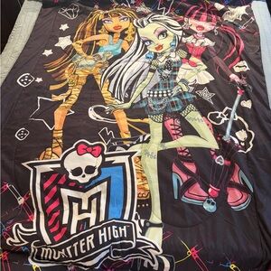 Monster High Twin Full Comforter Reversible Y2K
